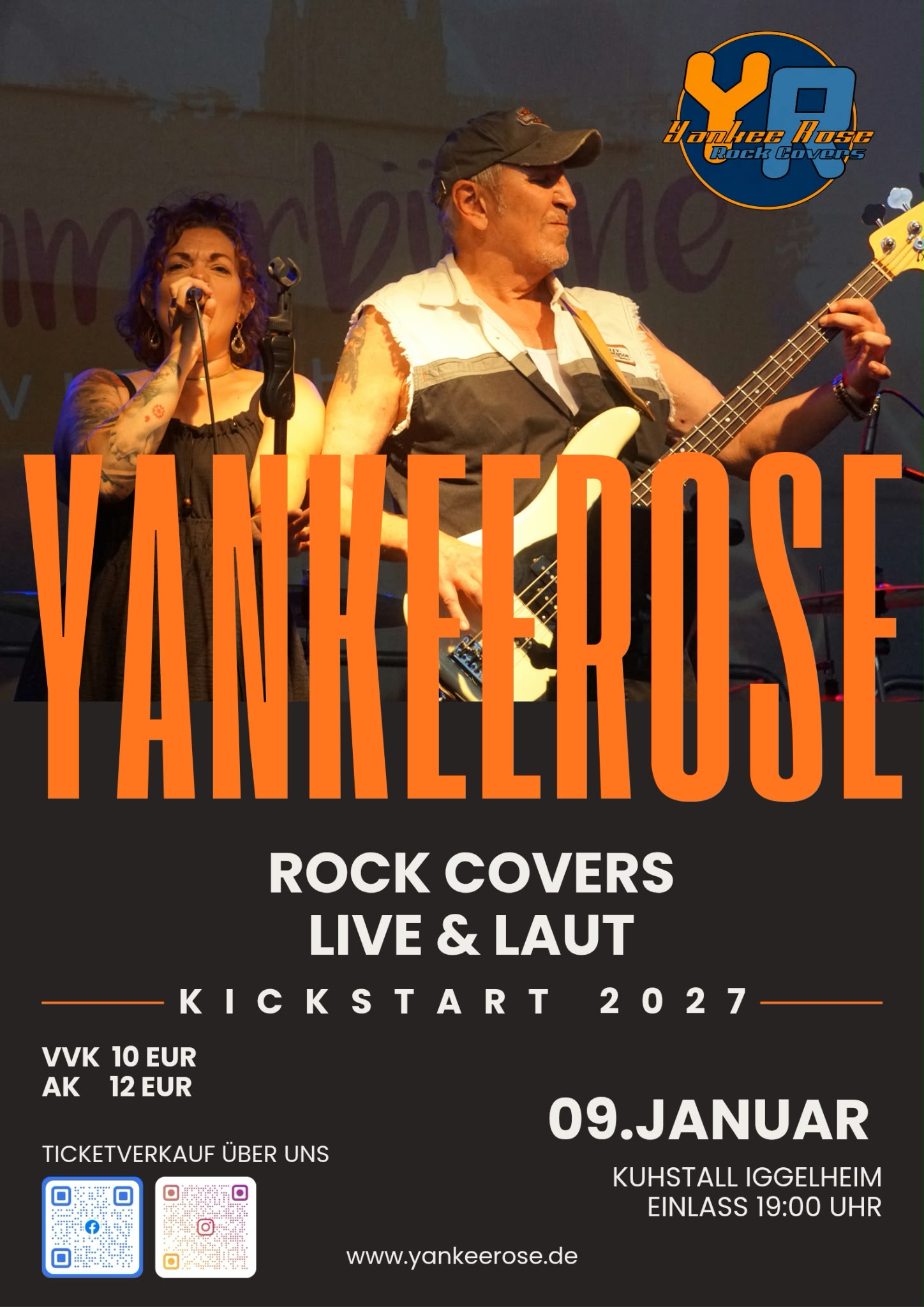 Yankee Rose - Rock & Pop Covers - Kuhstall Böhl-Iggelheim - 09. Januar 2027
